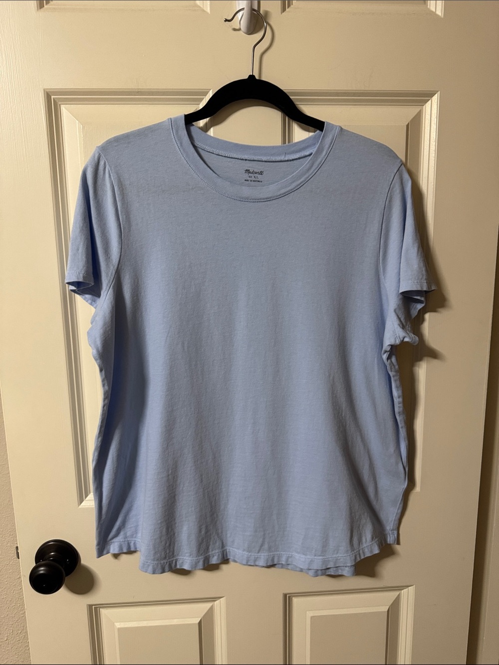 Madewell Light Blue Short Sleeve Crew Neck Tee